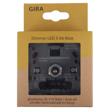 Gira ST55 inbouw dimmer LED/gloei/halogeen