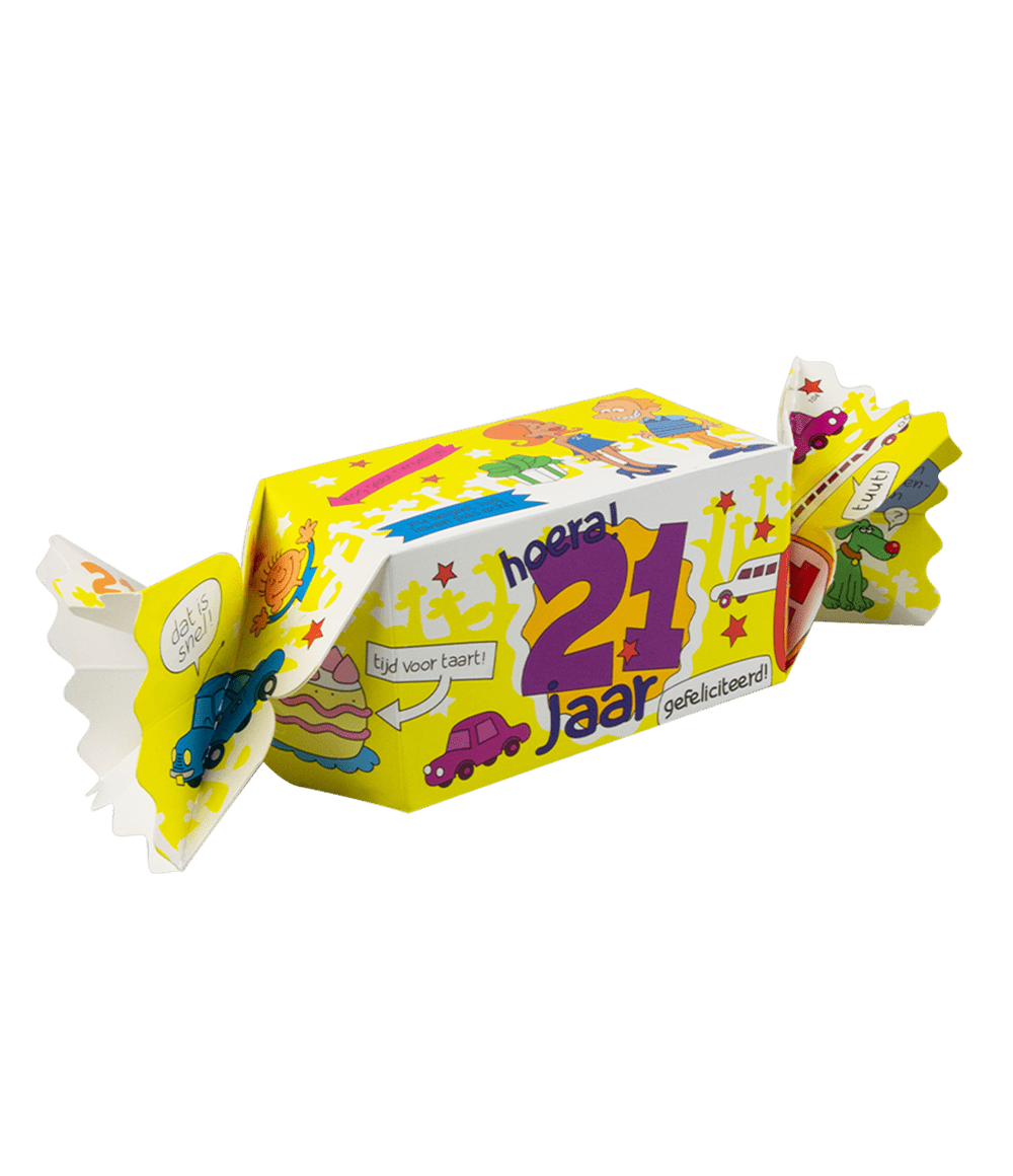 Geschenkdoosje 21 Jaar 26cm