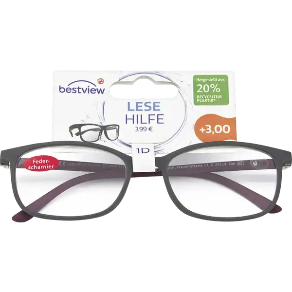 LESEHILFE +3,0 DPT. MOD. 1D, NACHHALTIG