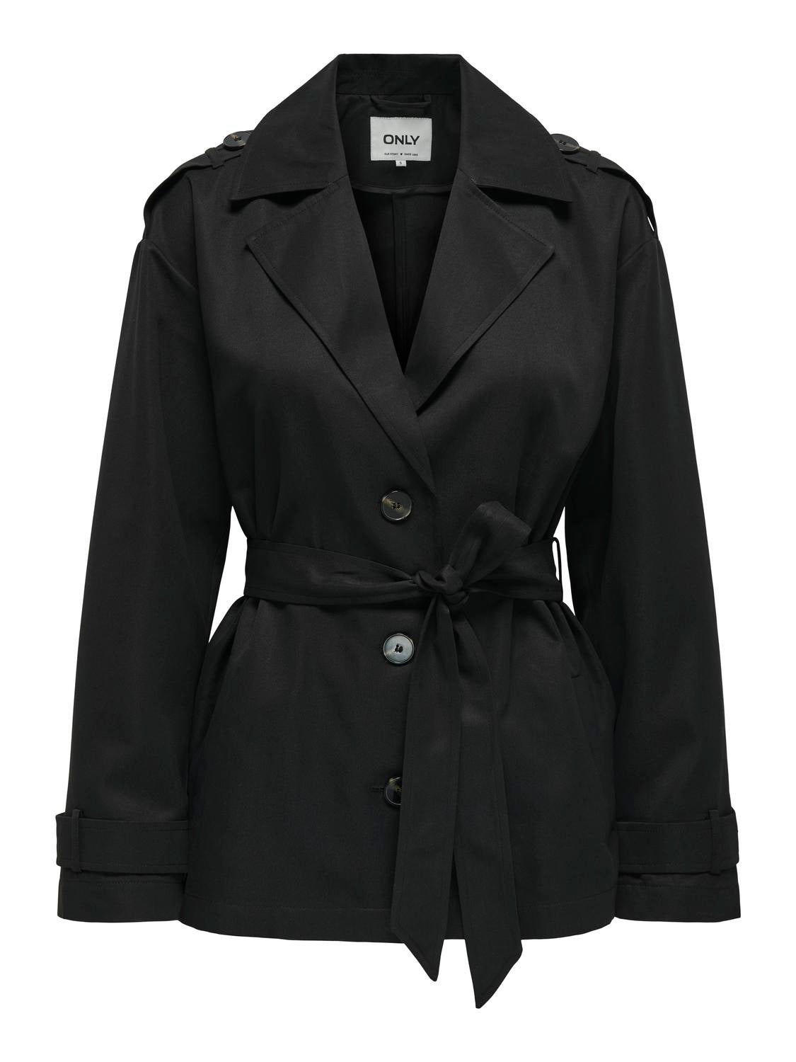 ONLLINE Trenchcoat Black