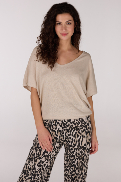 Juffrouw Jansen beige dames t-shirt