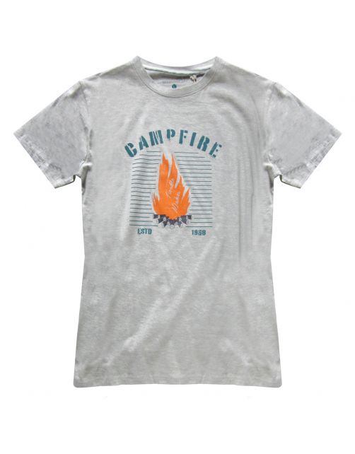Baumfuchs Heren T-Shirt Grijs - Vrijetijdskleding