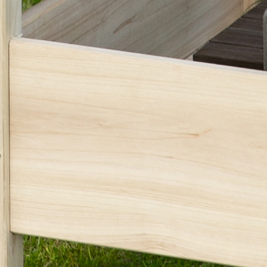 Outsunny Hochbeet mit zweistufigem Design natur