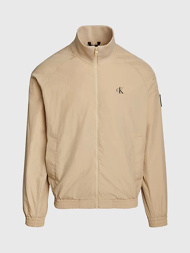 Jaqueta bomber estruturada em nylon
