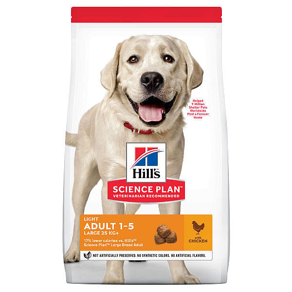 Hill's Science Plan Light Large Breed Adult Hondenvoer Kip
