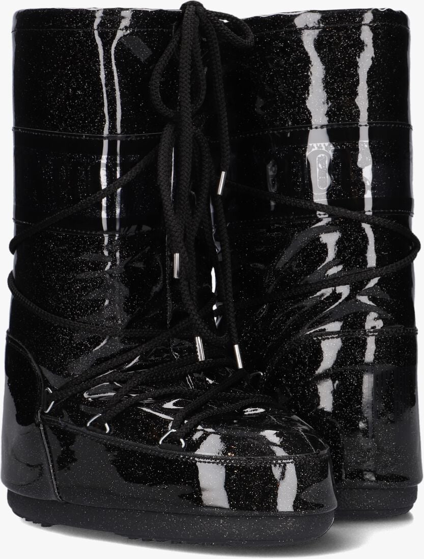 MOON BOOT zwarte moon boot  mb icon glitter