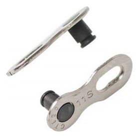 Pack de 6 Attaches Rapides Parts 8.3 9 Vitesses Argent