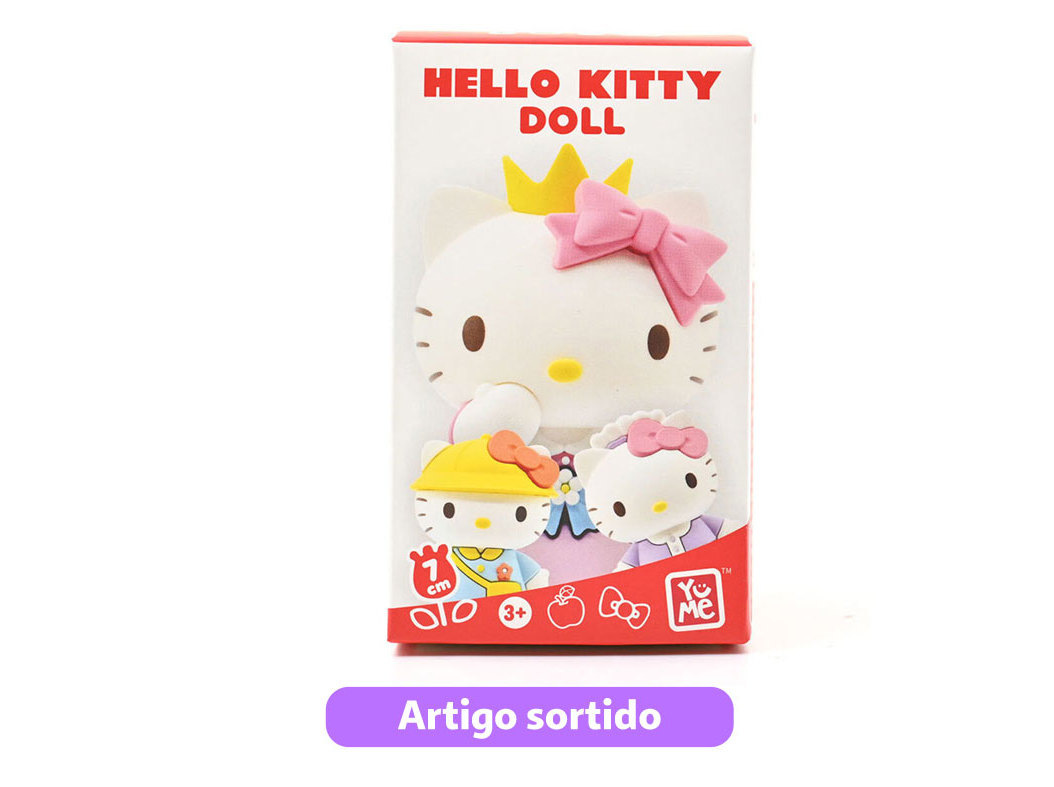 FIGURA HELLO KITTY VESTIDOS 7CM MODELOS SORTIDOS