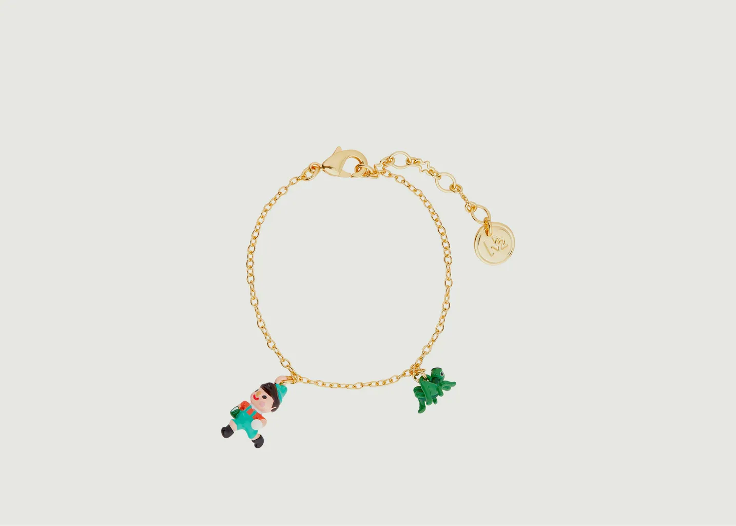 Bracelet fin Piccolino, Pinocchio et cricket N2