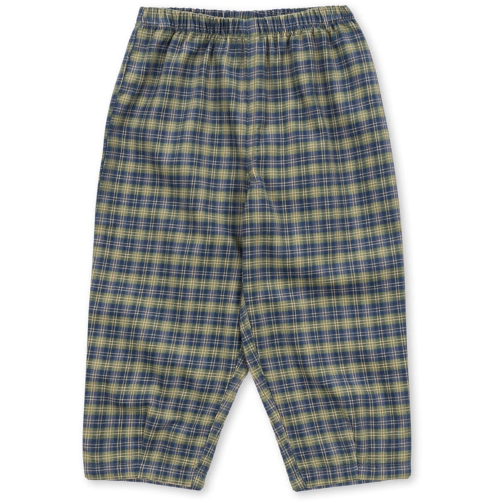 Køb Konges Sløjd Laurel Blue Check Cara Bukser GOTS