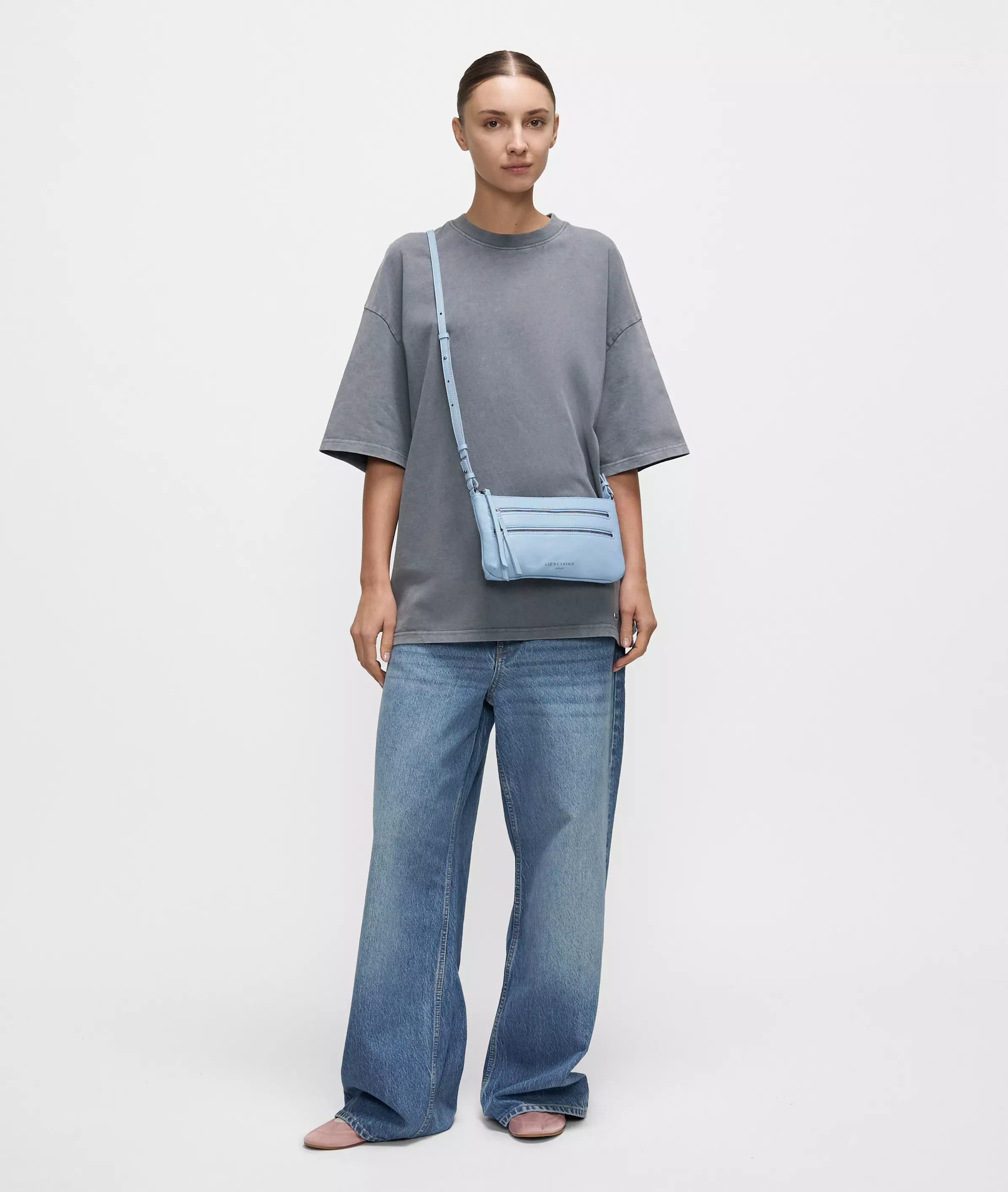 Crossbody Handy shoulder bag made from soft sheepskin