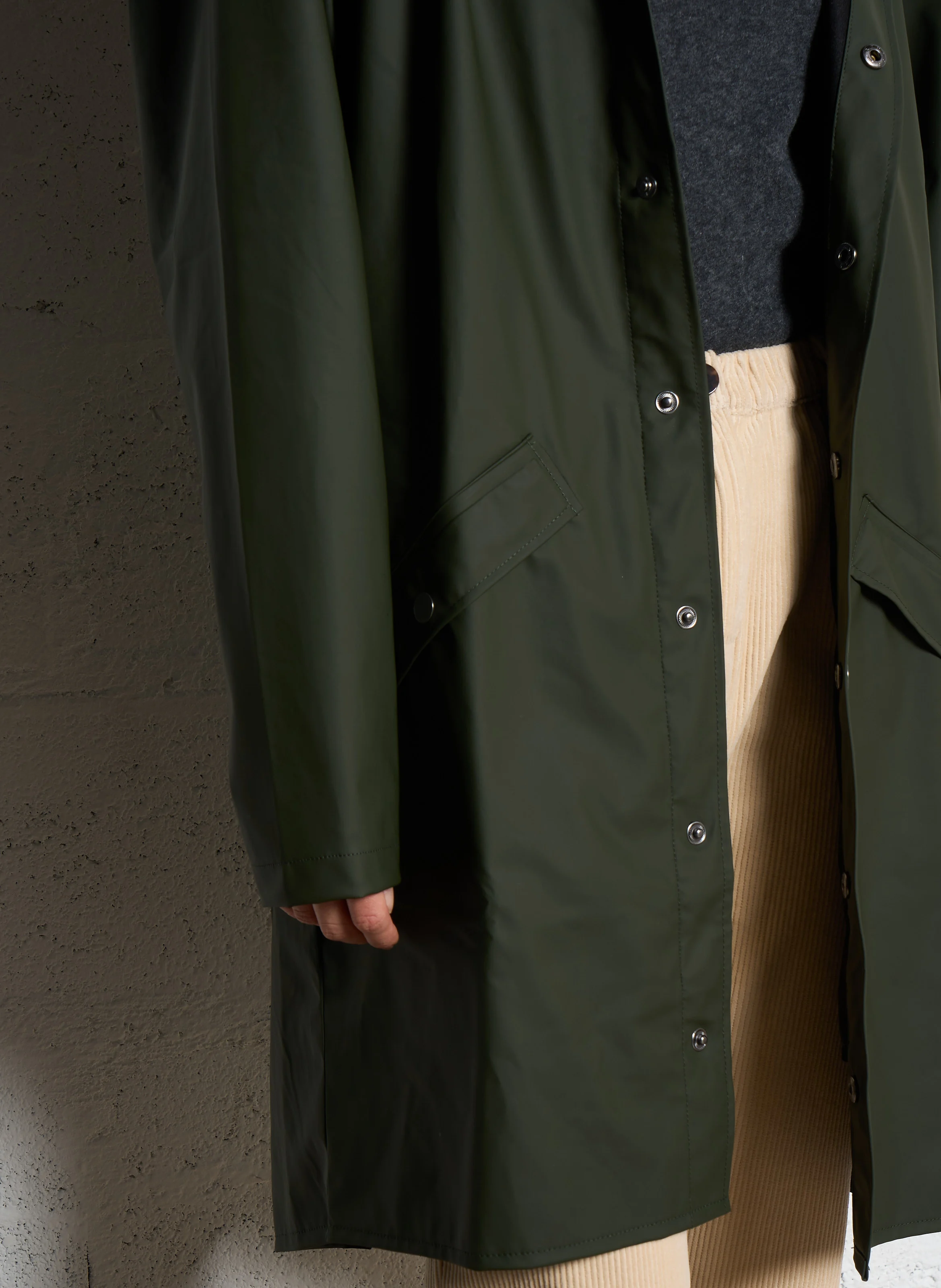 Coupe-vent imperméable à capuche | Kaki