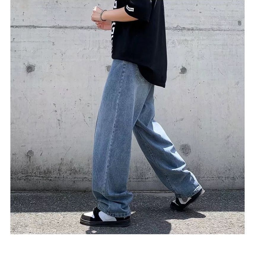 Urtishia - High-Waist Wide-Leg Jeans
