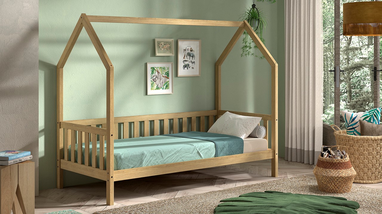 Huisbed Cabane eik