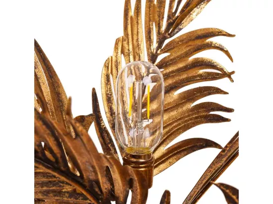 Lampe de table en métal doré 61x53x82h