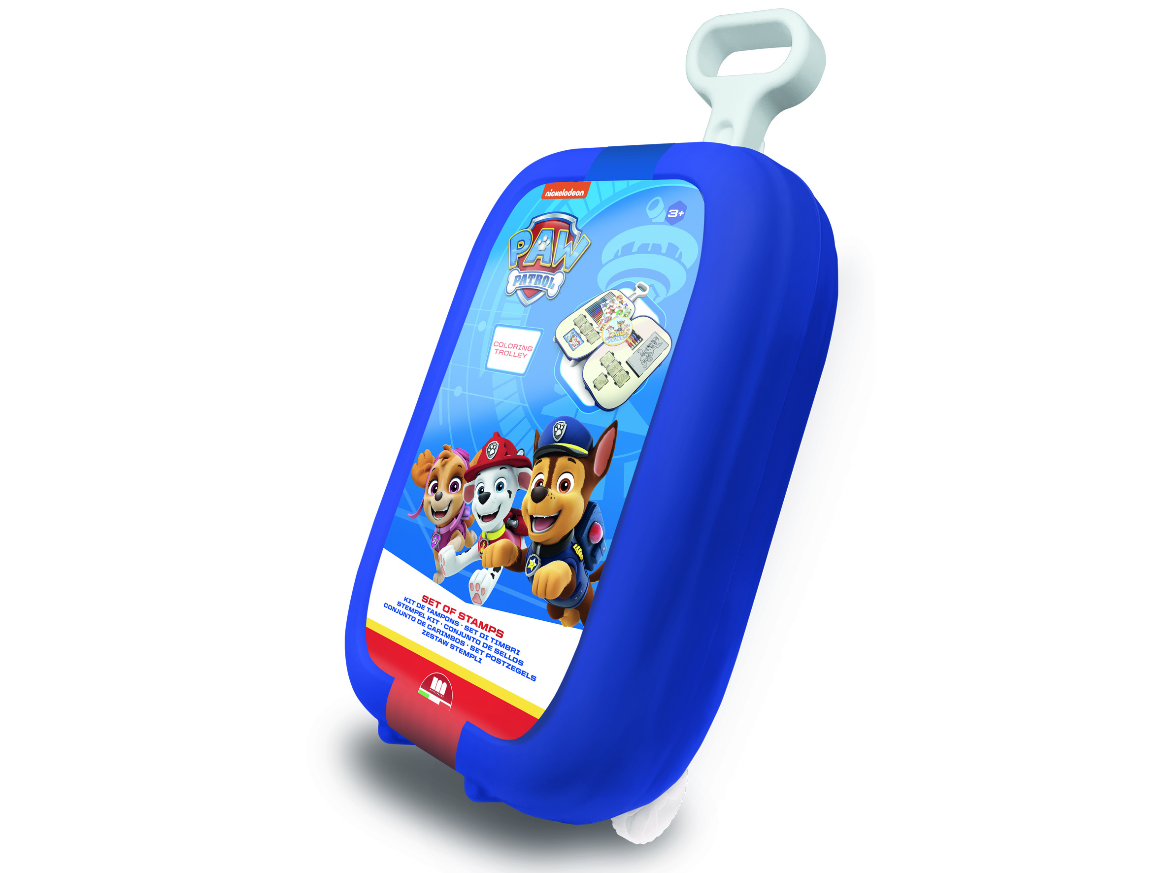 TROLLEY PAW PATROL - CONJUNTO DE ATIVIDADES COM CARIMBOS E LAPIS