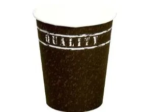 Kaffebæger Pap Ø80x95mm 25cl 8oz Single Wall Coffee-line Quality,25 ps x 60 stk/krt