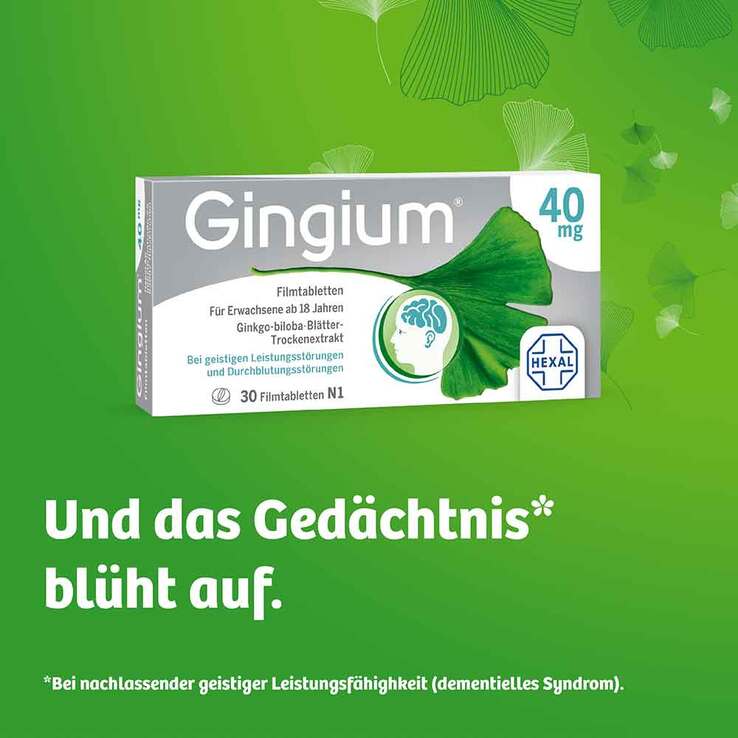 Gingium 40 mg Filmtabletten, 30 St