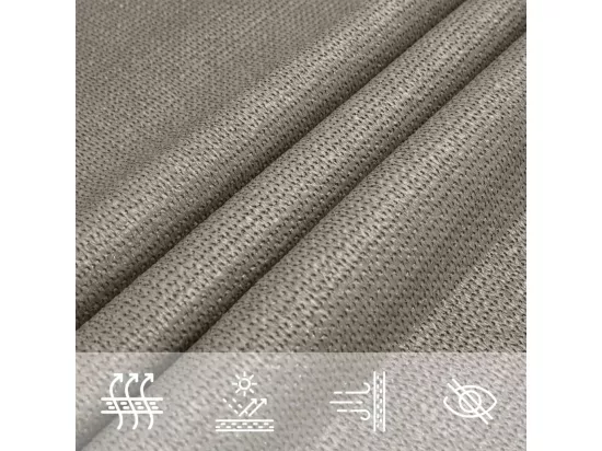 Voile d'ombrage 160 g/m² rectangulaire gris clair 2,5x3,5m PEHD