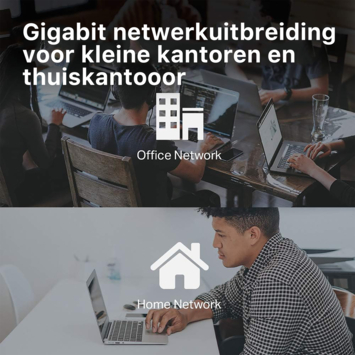 TP-Link 10/100/1000 Mbps Desktop switch met 8 aansluitingen TL-SG108