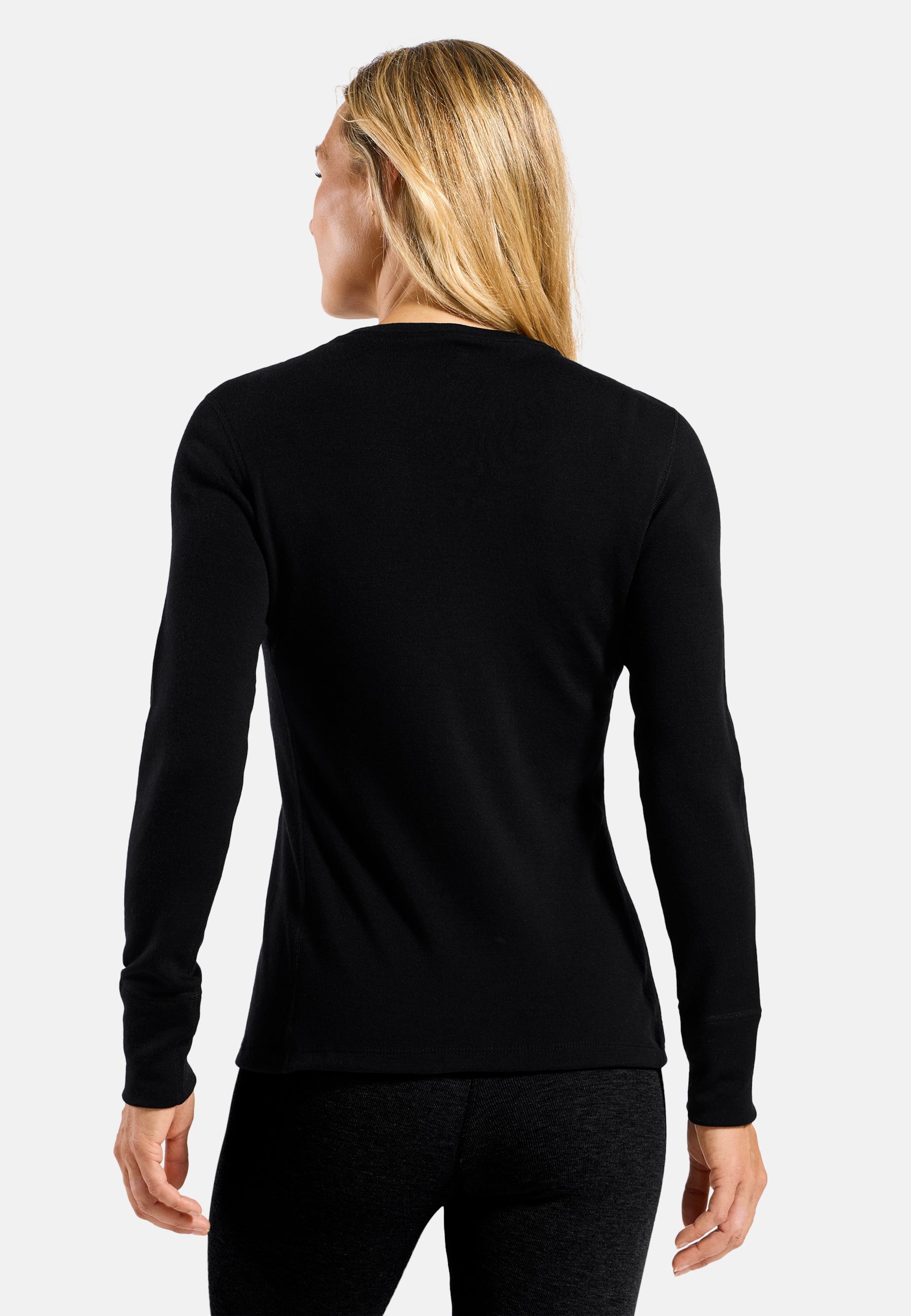 Natural Merino 260 Base Layer Langarmshirt in black