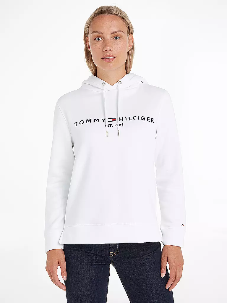 TOMMY HILFIGER Kapuzensweater - Hoodie  weiss