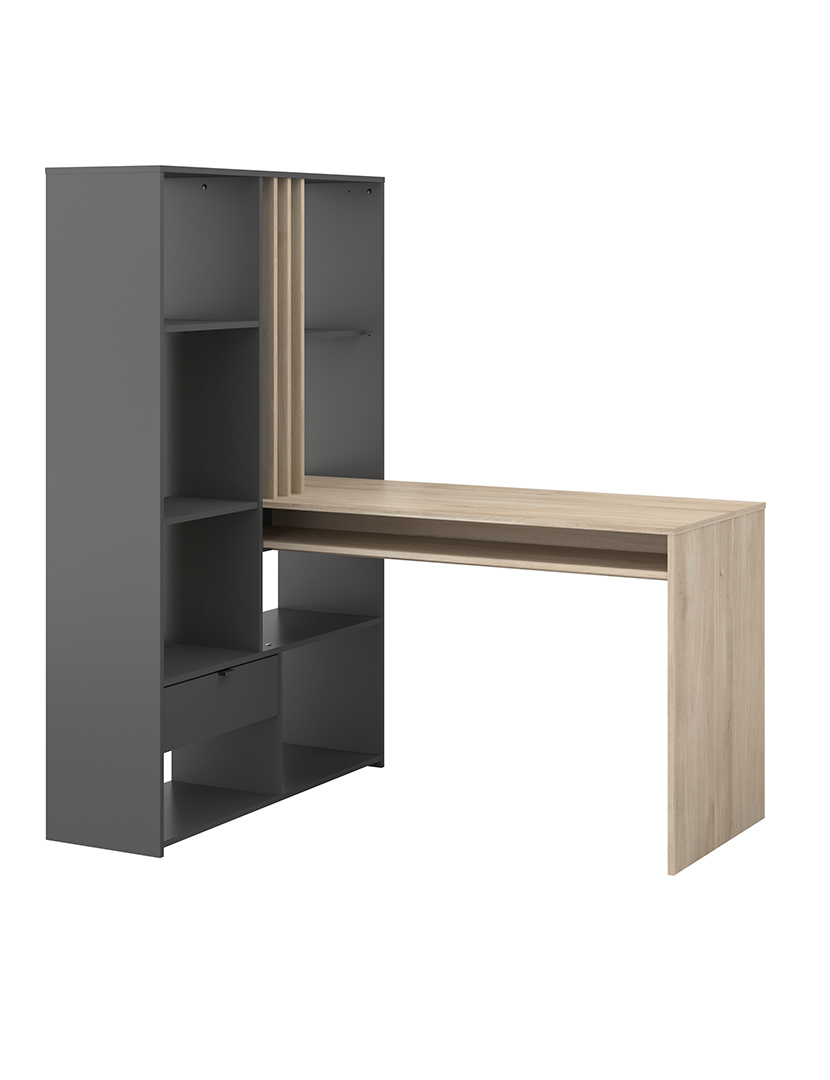 Shadow Secretary Dark Oak and Grey