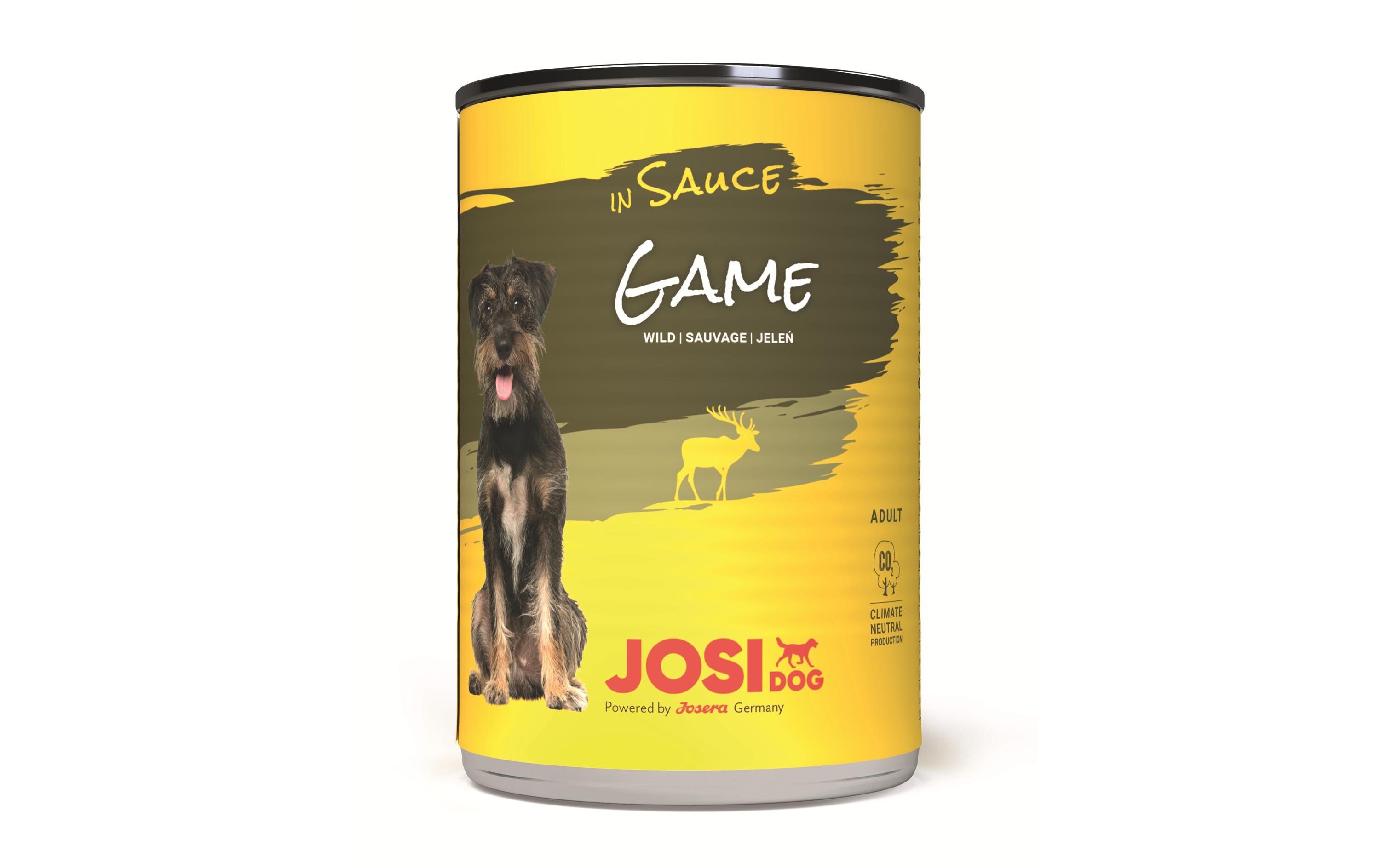 JosiDog Game in Sauce, 415 gAlleinfuttermittel für ausgewachsene Hunde