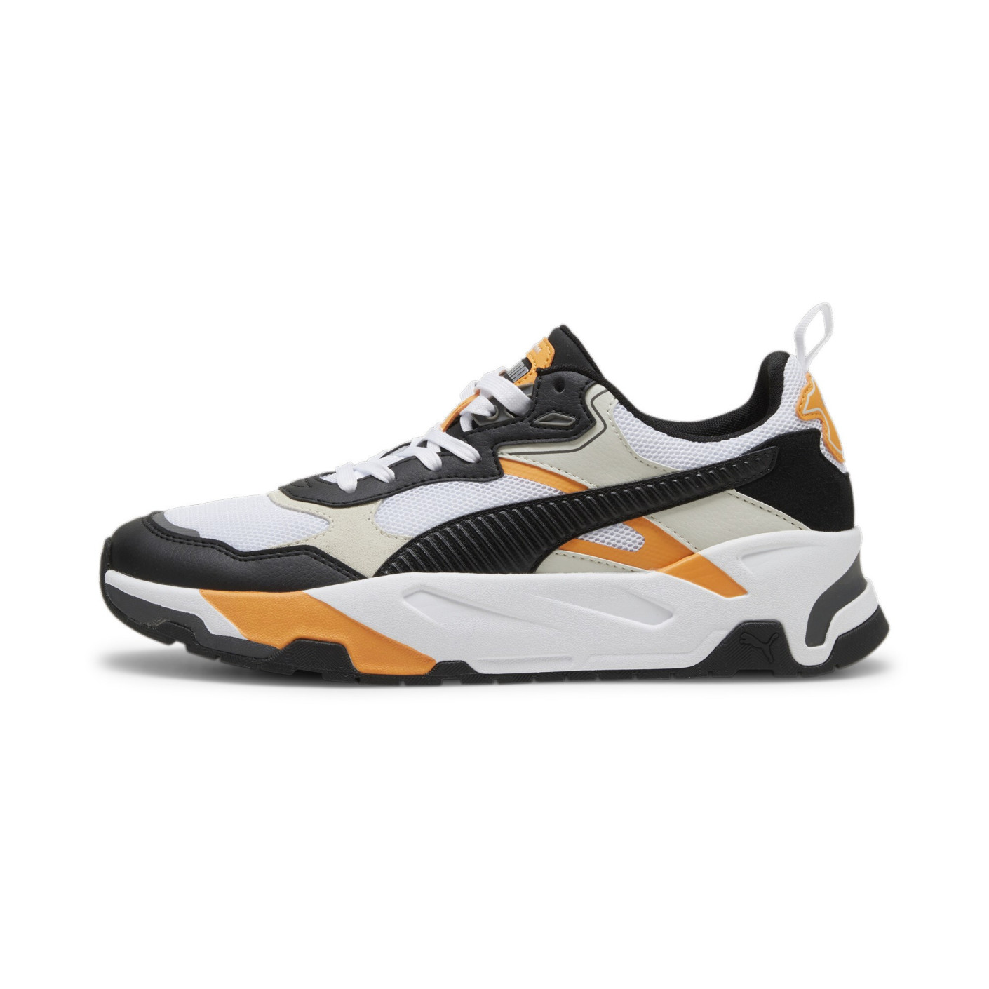 PUMA Trinity Sneakers Wit Zwart Beige Oranje