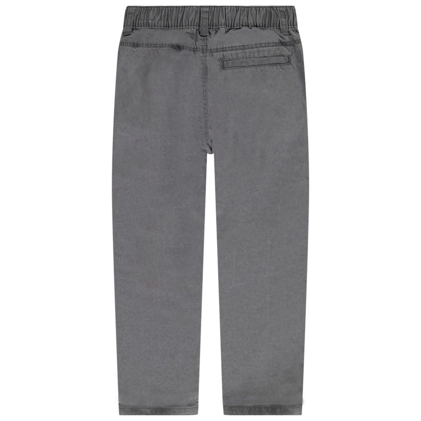 Pantalon chino avec taille élastiquée pour garçon - Gris foncé