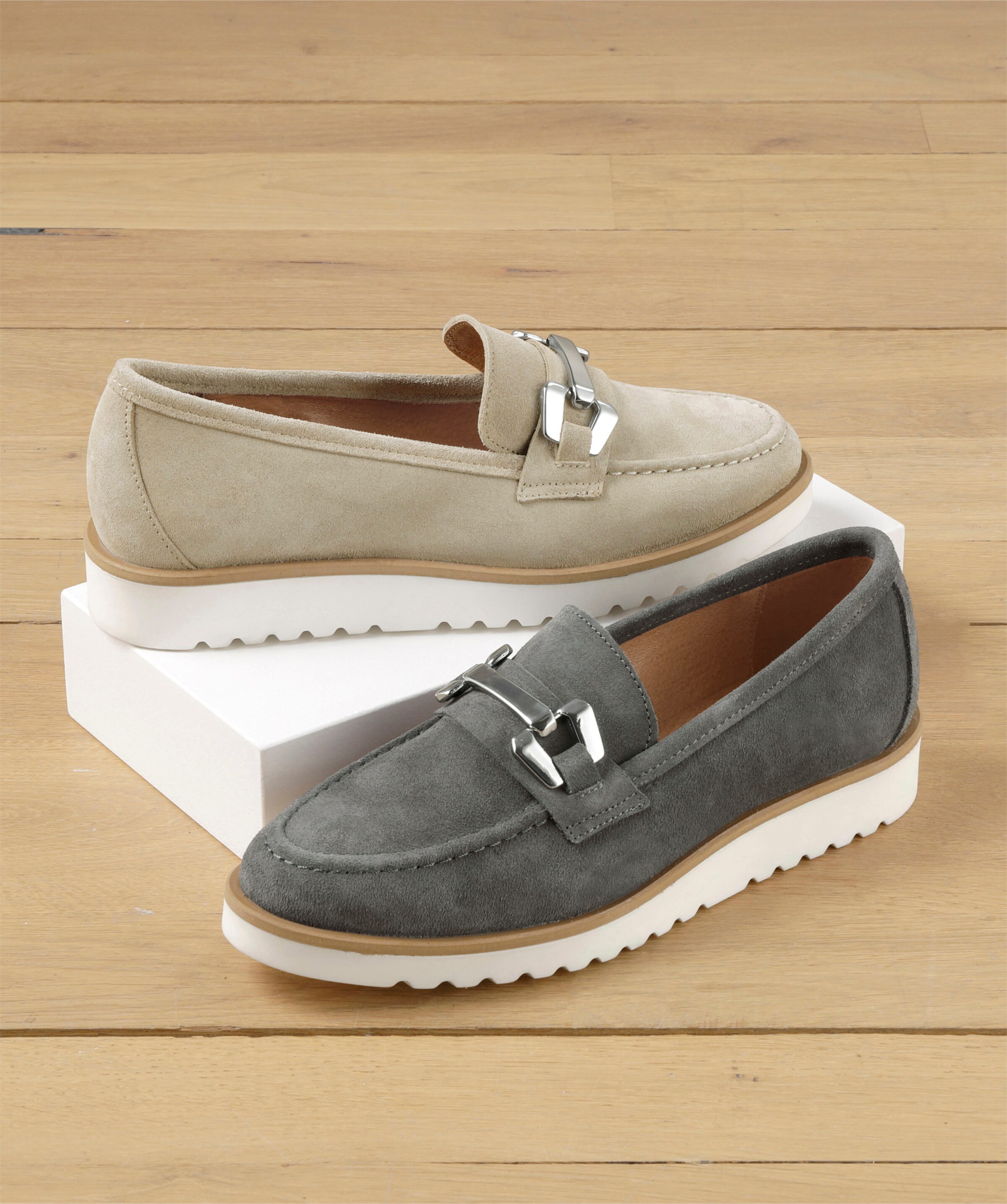 heine Slipper in grau
