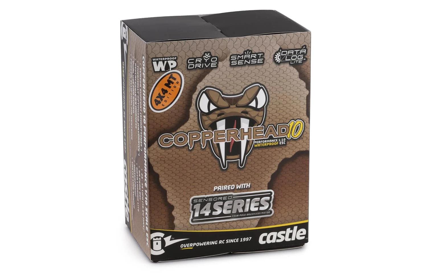 Brushless-Antriebsset Copperhead 10.1415-2400KV MT<br>Brushless Sensored Antriebsset für Monstertrucks mit 3-4S LiPo Akku's