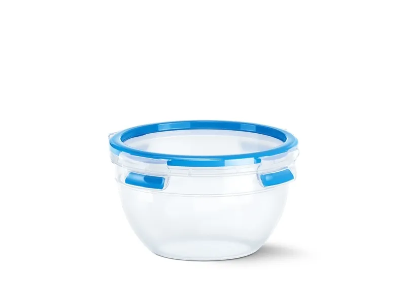 EMSA CLIP & CLOSE N10116, Container, Rund, 2,6 L, Blå, Transparent, Polypropylen (PP), Termoplastisk elastomer (TPE), Tyskland