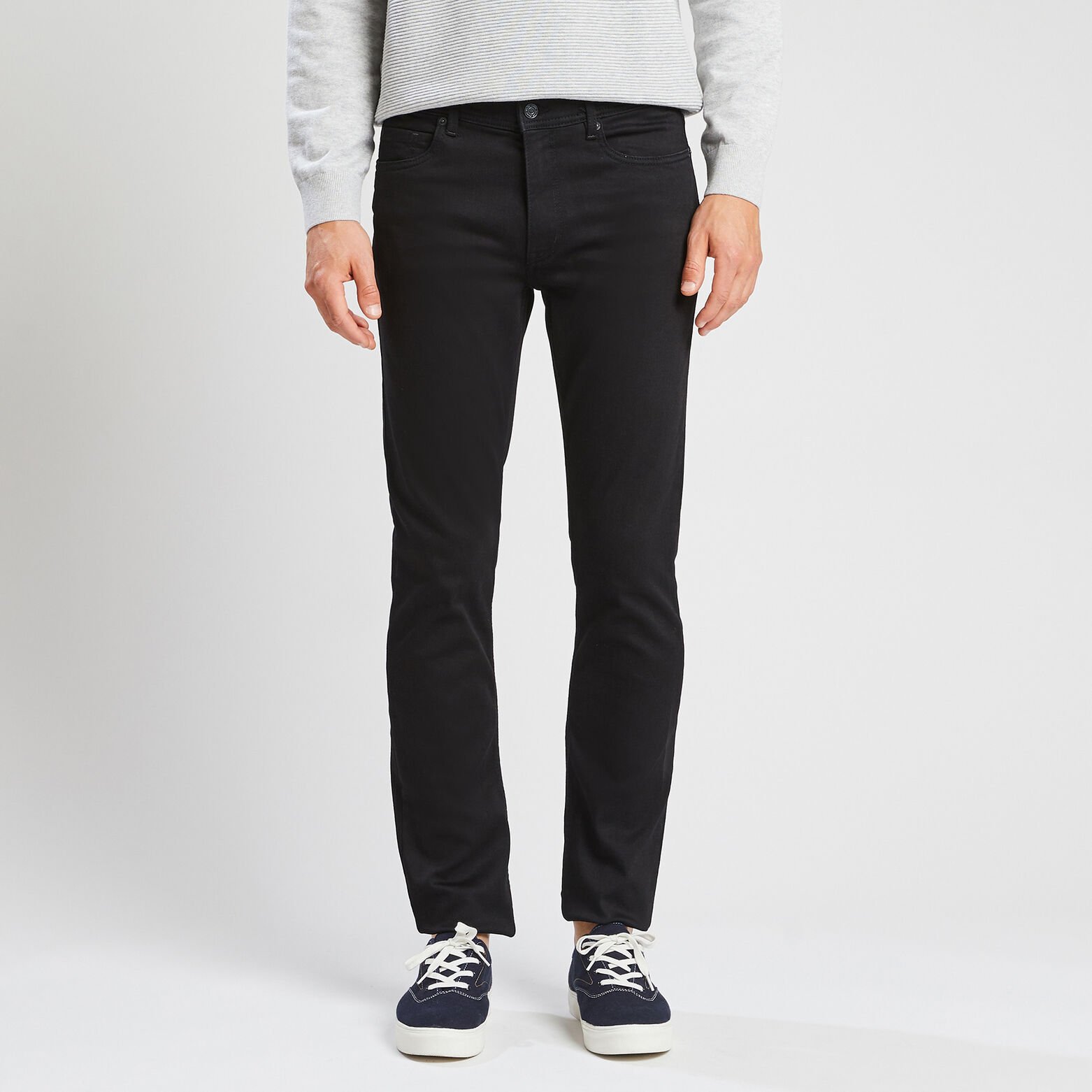 Jean slim urbanflex en polyester recyclé Noir
