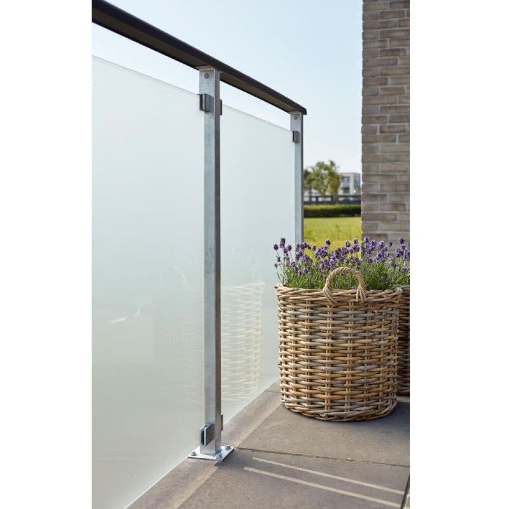 LEDESTANG PLUS TIL REKKVERK SVART 45°VENSTRE 6X3,6X197 CM