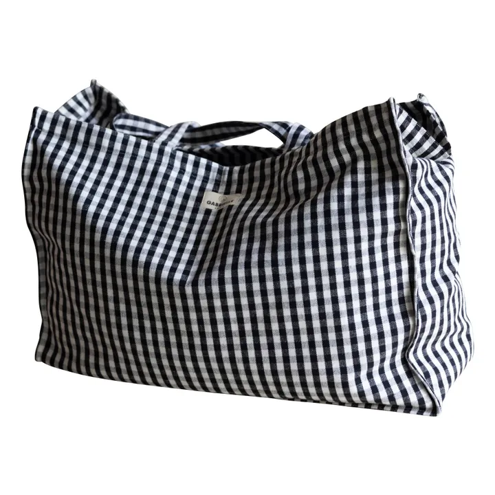 Gabrielle Paris Sac week-end Vichy | Noir