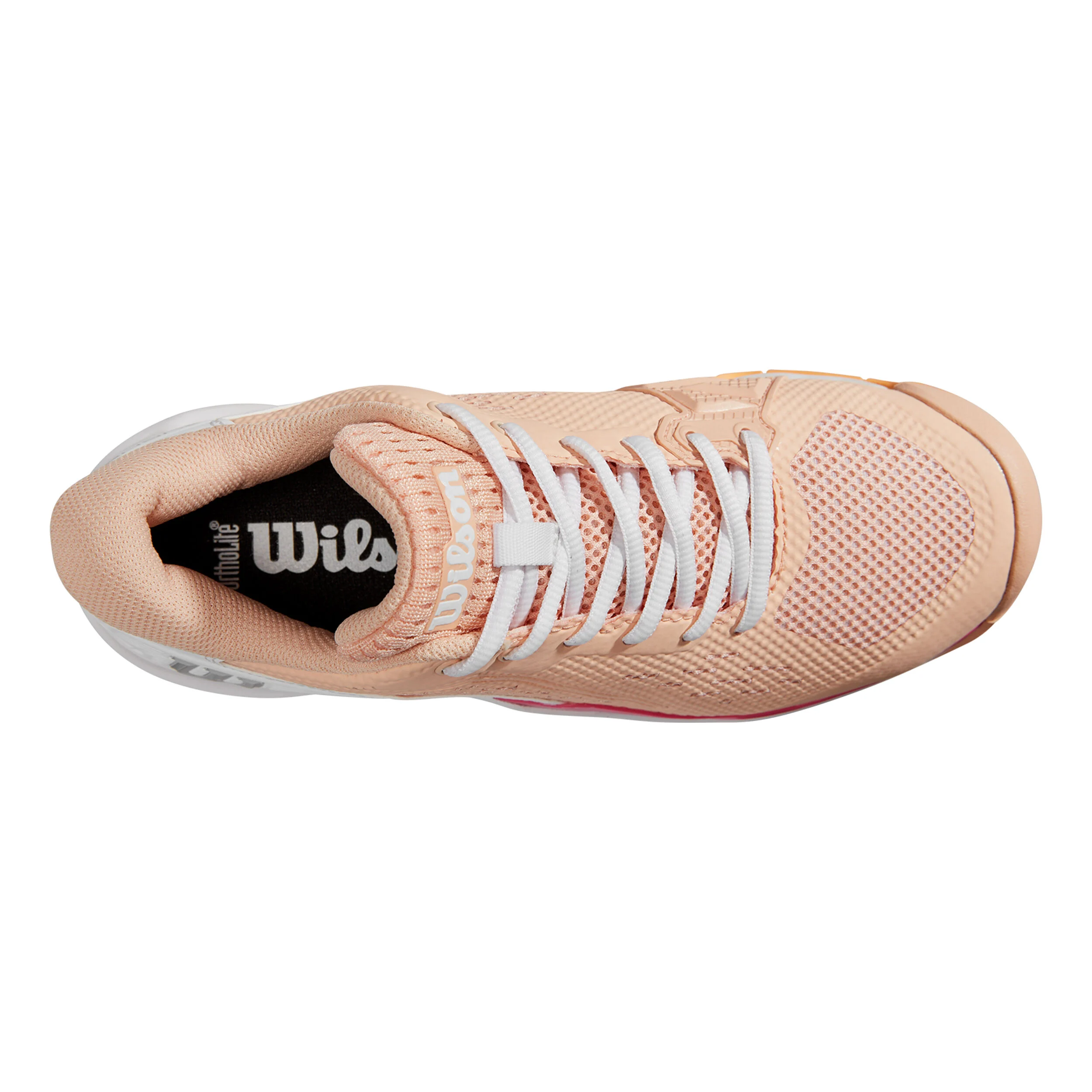 Wilson Rush Pro ACE AC Chaussures Toutes Surfaces Femmes - Abricot, Blanc