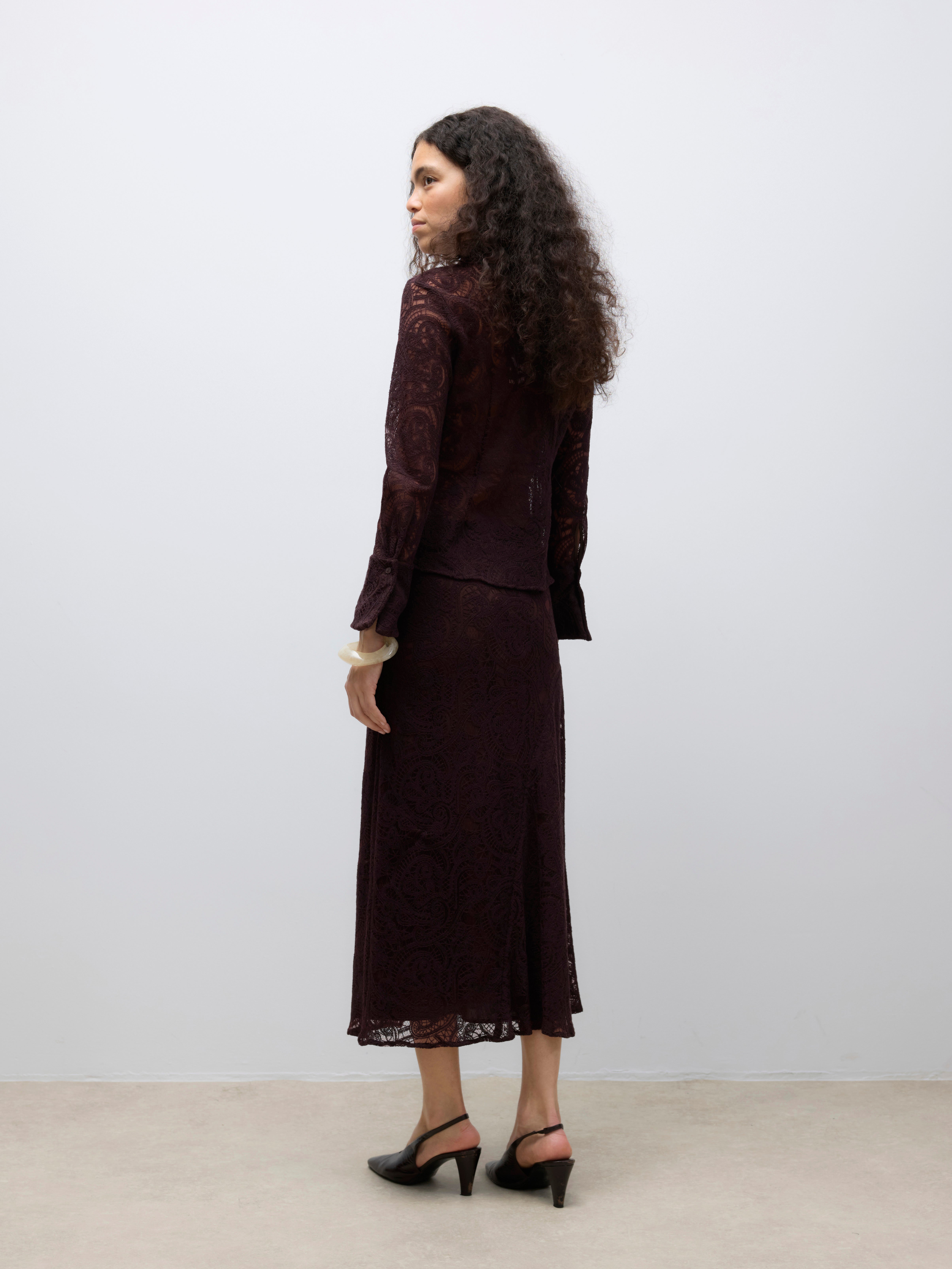 AWURSHILA Mid waist Lange rok