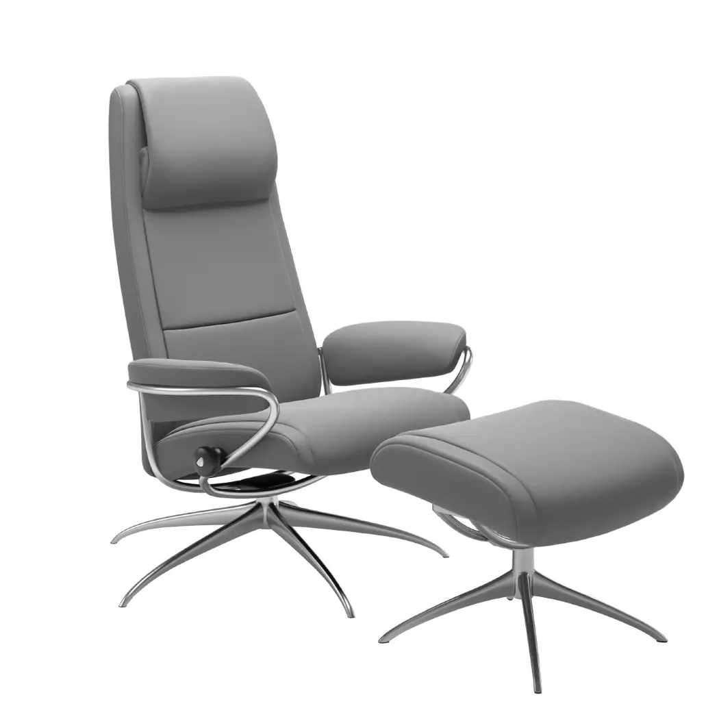 Sessel mit Hocker Paris Star High Back