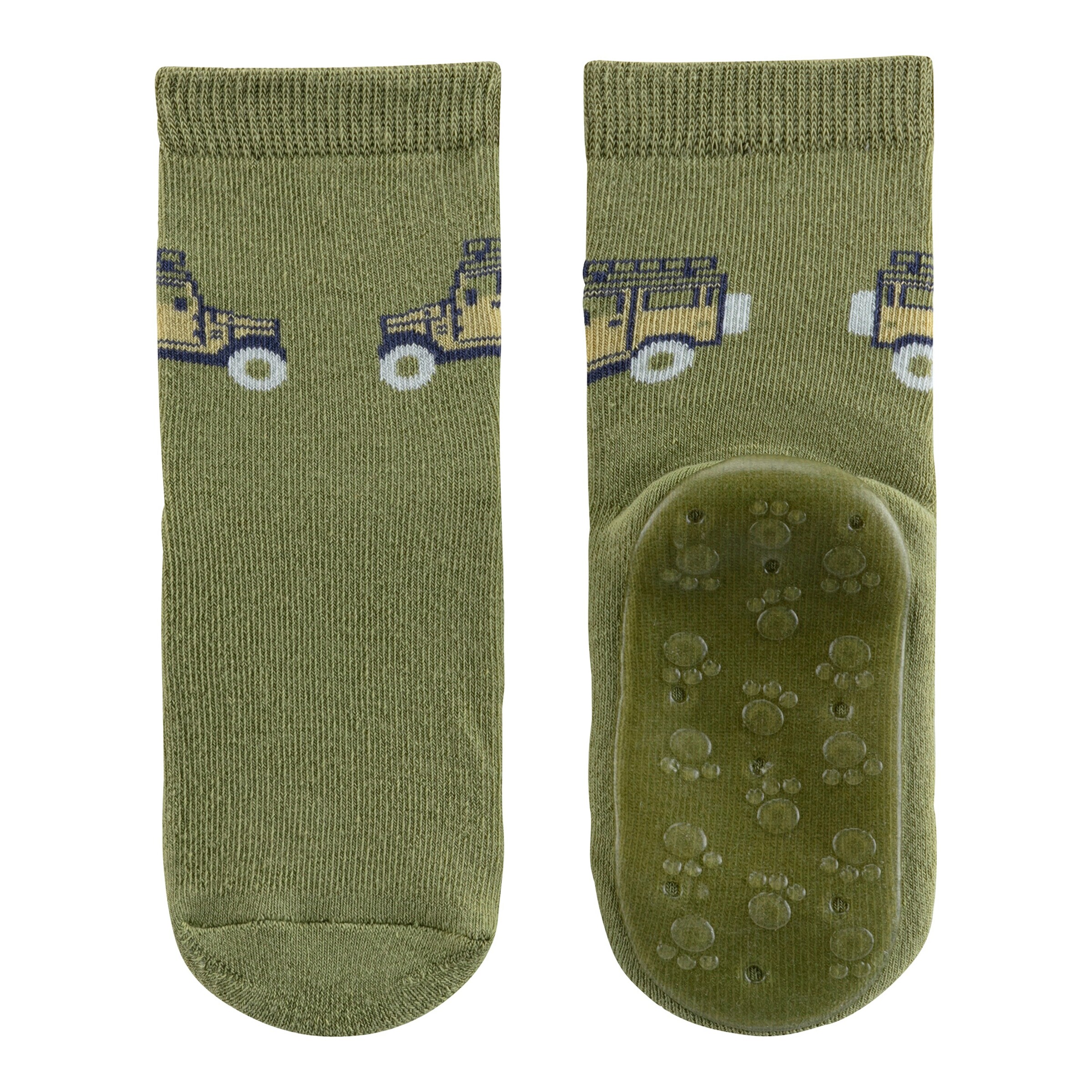 Sterntaler 2er-Pack ABS-Socken Fliesen Flitzer Nashorn Auto grün