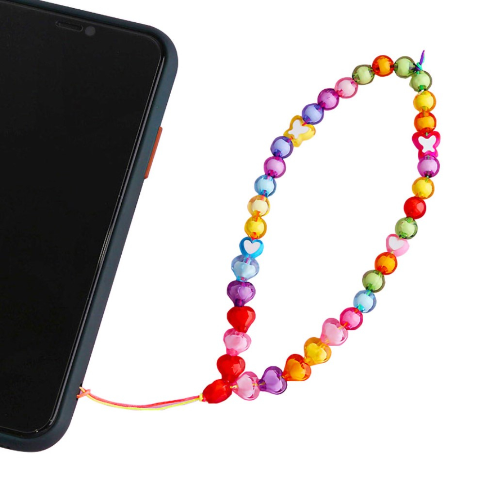 Universal Handy Kette Phone Charms Schmuck Anhänger Handgelenkschlaufe - Heart Style 1