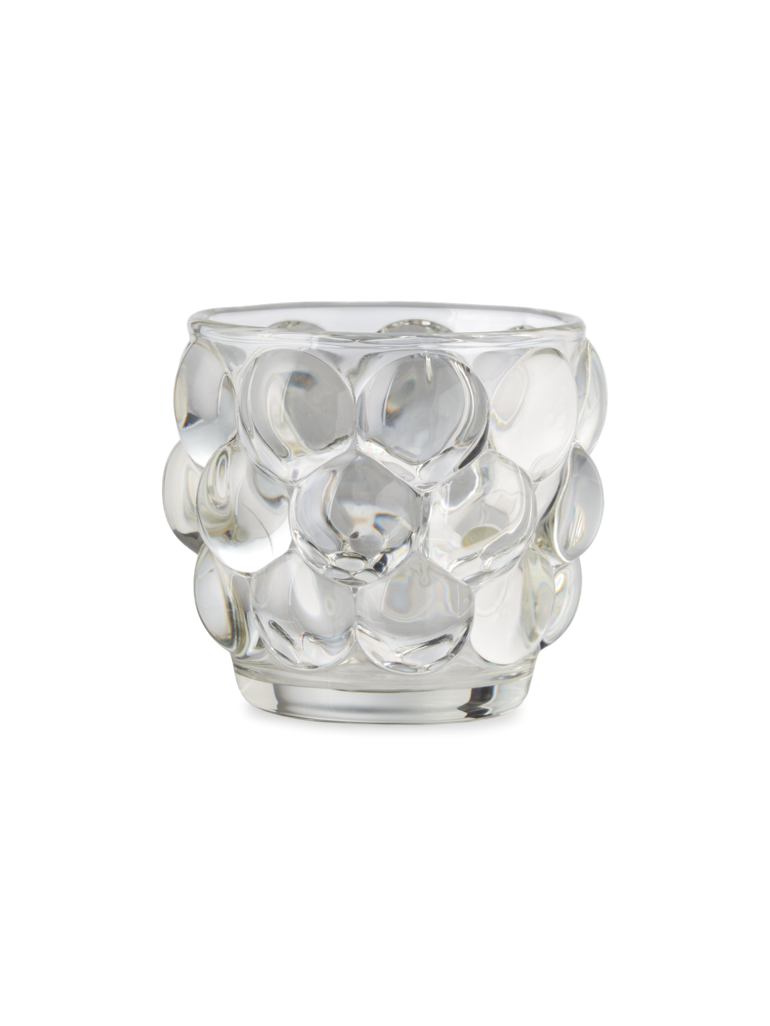 Fyrfadsstage | Glas. Ø7 x 7 cm. | Clear