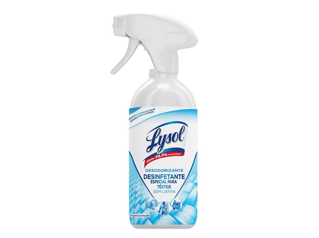 Desinfetante Desodorizante Roupa Spray Têxtil Lysol 500ml