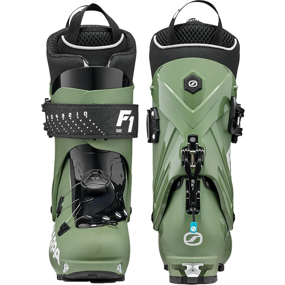 Scarpa F1 SE Touren Skischuhe Herren olive green