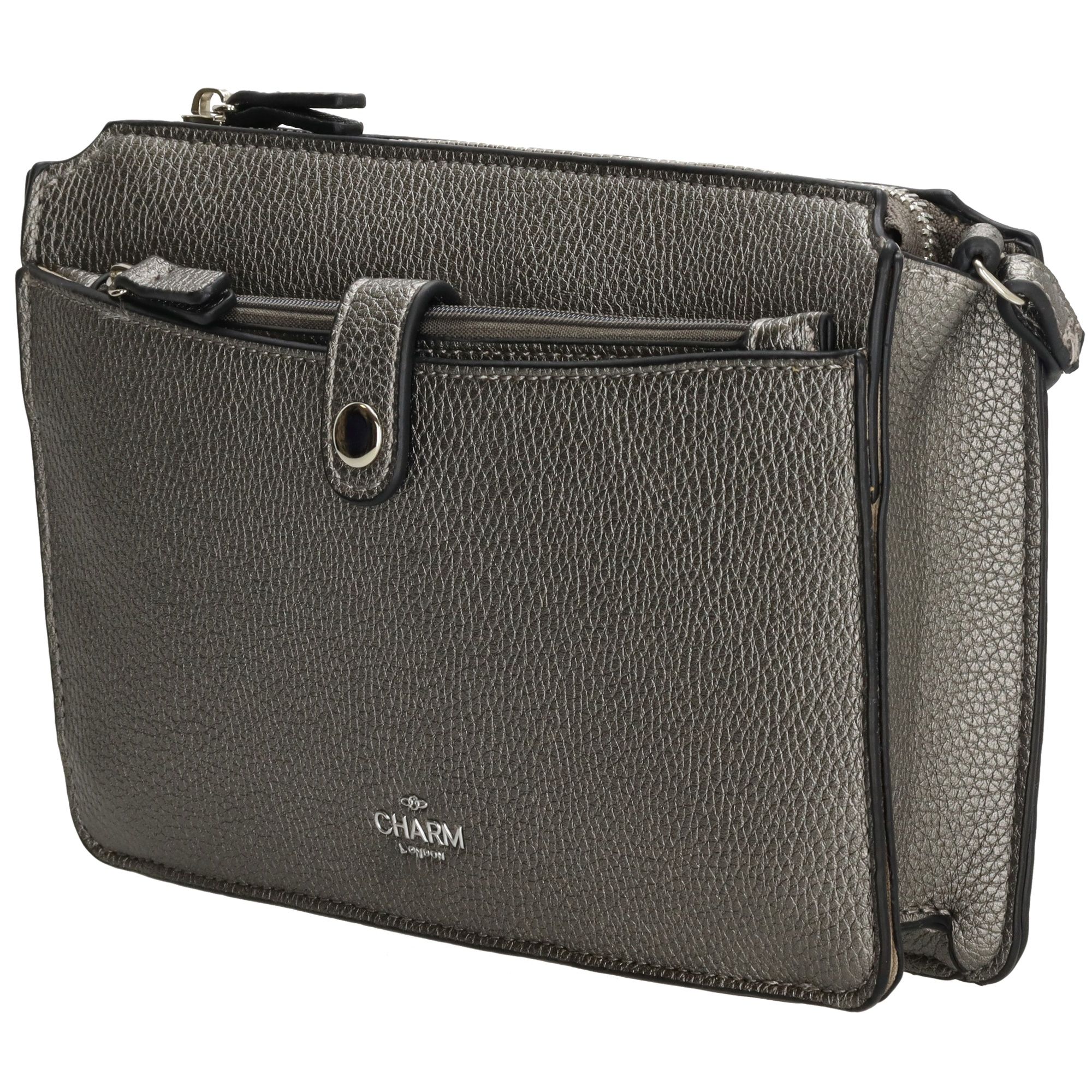 Charm London Stratford Schoudertas M Pewter