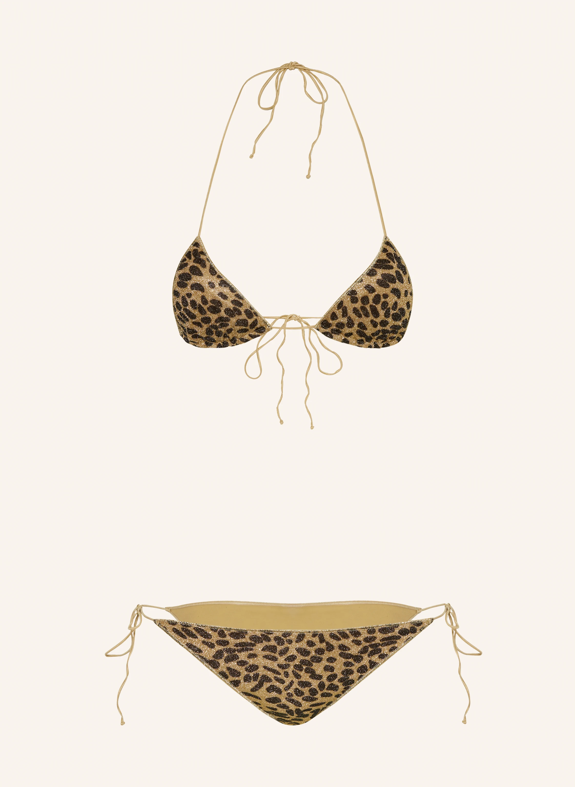 Oséree Triangel-Bikini ANIMALIER LUMIERE mit Glitzergarn