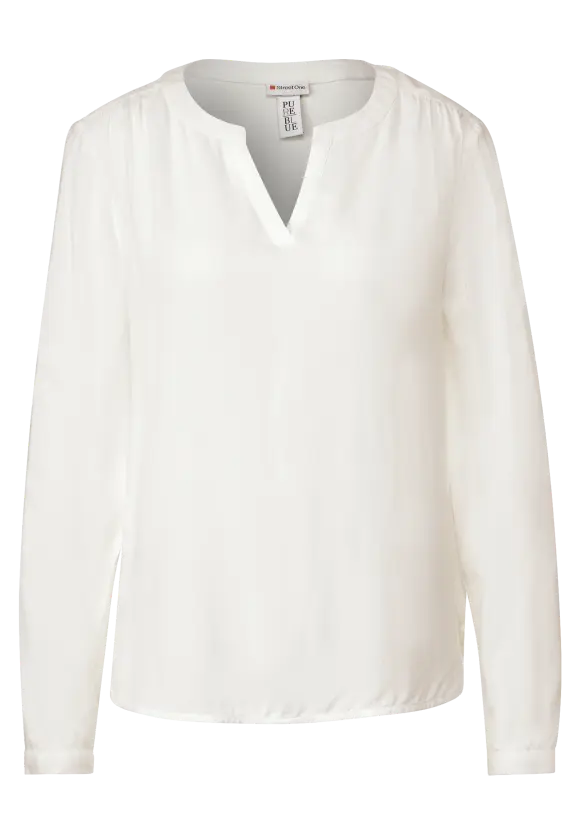 Viskosebluse - off white
