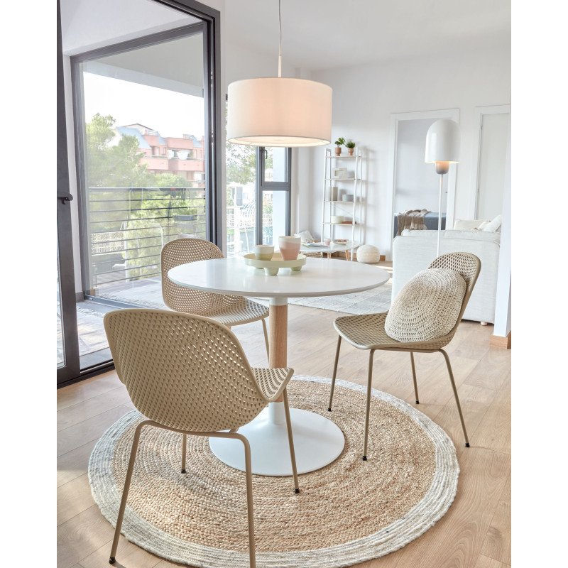 Chaise d'extérieur Quinby - plastique recyclable - pieds acier