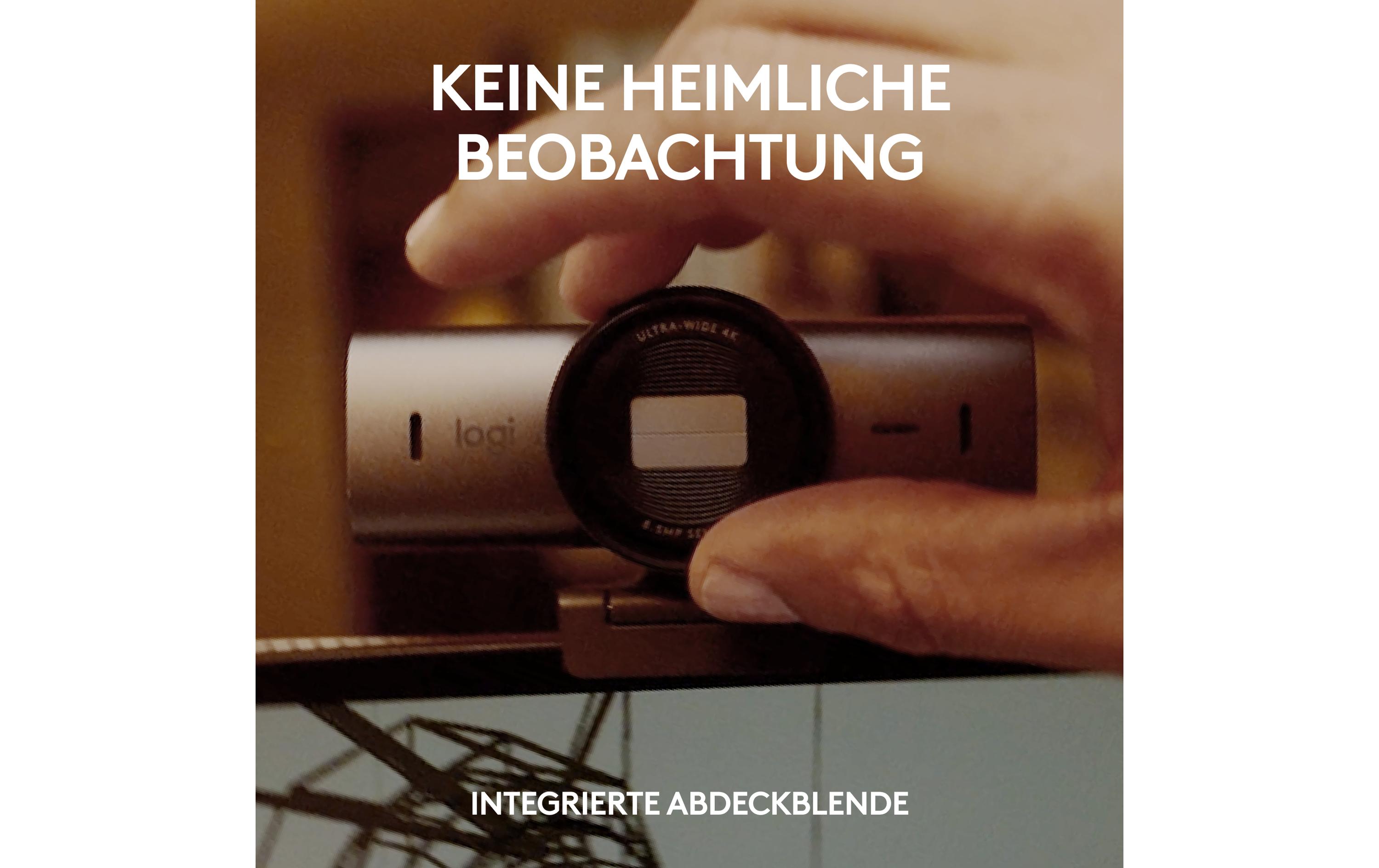 Webcam MX Brio 4K Pale Grey<br>4K-Webcam mit KI-gesteuerten Funktionen und erstklassiger Bildqualität