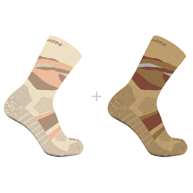 OUT ALPS CREW 2-PACK  Socken Unisex